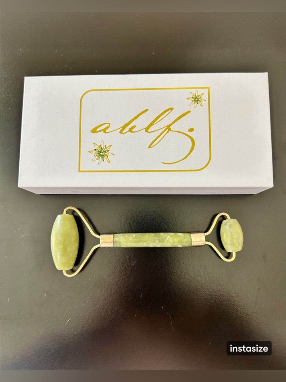 Green Jade Facial Roller with Box